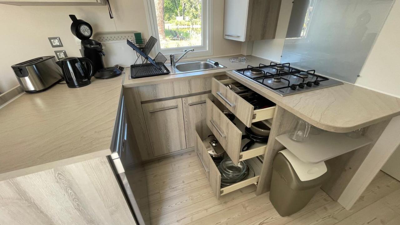 Mobil Home Xxl - Bord Lac - Camping Les Viviers - Lege Cap Ferret المظهر الخارجي الصورة
